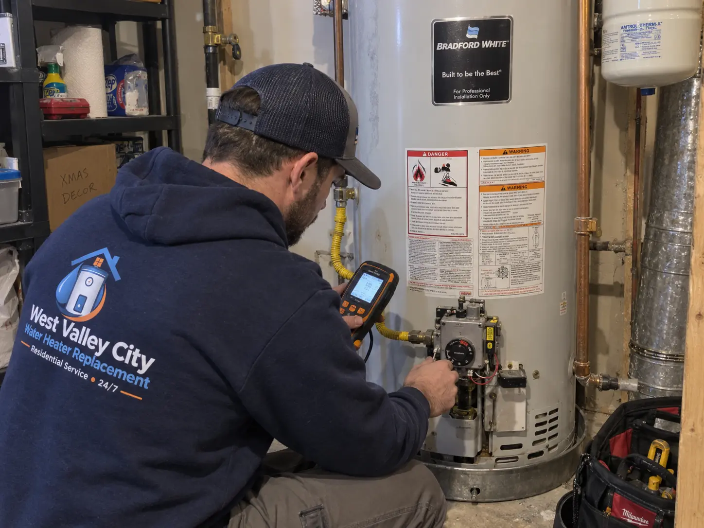 Residential water heater service in West Valley City